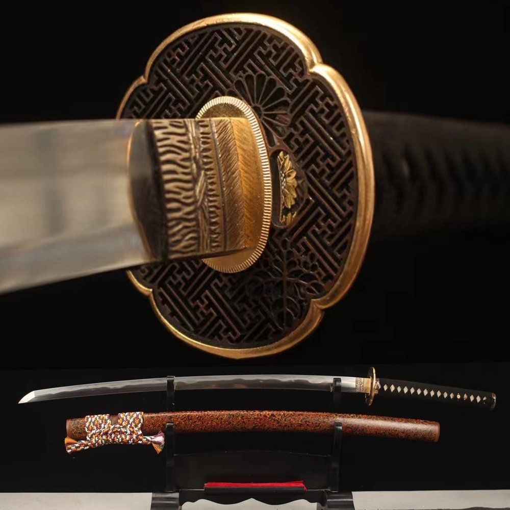HERO SWORD Fully Handmade Japanese Clay Tempered Folded Steel Sanmai Katana top Level Hadori Polishing Samurai Sword