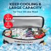 Yakhacker Kayak Cooler, Waterproof Seat Back Cooler with Lawn-Chair Style Seats, Kayak Accessories Bag, Portable Ice Chest Cooler for Kayaking, Travel, Lunch, Beaches &Trips (Silver) view 2