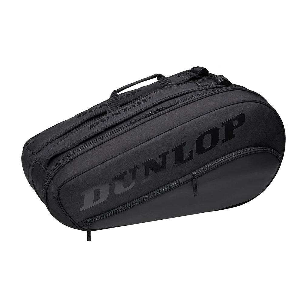 Dunlop Sports Team 8-Racket Thermo Tennis Racket Bag V22, Black/Black