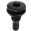 Drain Boats Fitting, Boat Through Hull Connector 3/4in ABS Plastic Hose Coupling Drain Outlet Thru Drain Connector(Black) Boat/Yacht Spare Parts view 1