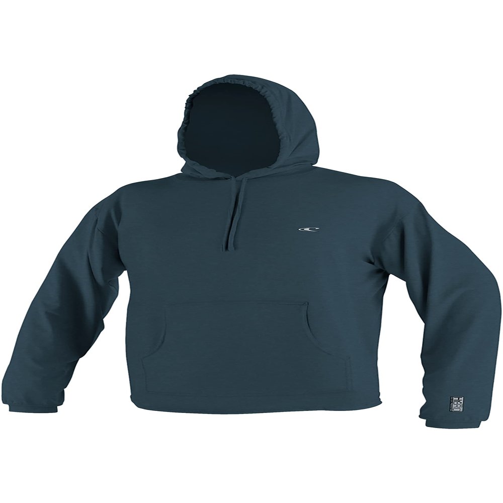 O'Neill Mens Hybrid Long Sleeve Sun Hoodie, UPF 50+ Sun Protection, Rash Prevention for Surfing and All Water Activities, Cadet Blue, Small