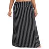 Urban CoCo Women's Stylish Spandex Comfy Fold-Over Flare Long Maxi Skirt (M, 15) view 1