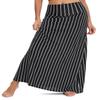 Urban CoCo Women's Stylish Spandex Comfy Fold-Over Flare Long Maxi Skirt (M, 15) view 2