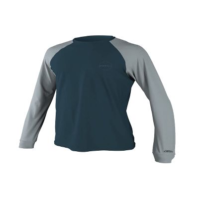 O'Neill Men's 24-7 Traveler UPF 30+ Long Sleeve Sun Shirt, Cadet Blue/Cool Grey, S