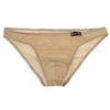 Saohuo Men's Transparent Underwear Ice Silk Briefs Bikini Low Rise Sexy Breathable Lightweight Stretchy Hip Underpants Khaki view 1