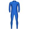 renvena Men's One Piece Skin-Tight Athletic Unitard Full Body Jumpsuit Spandex Dancewear Catsuit Blue X-Large view 1