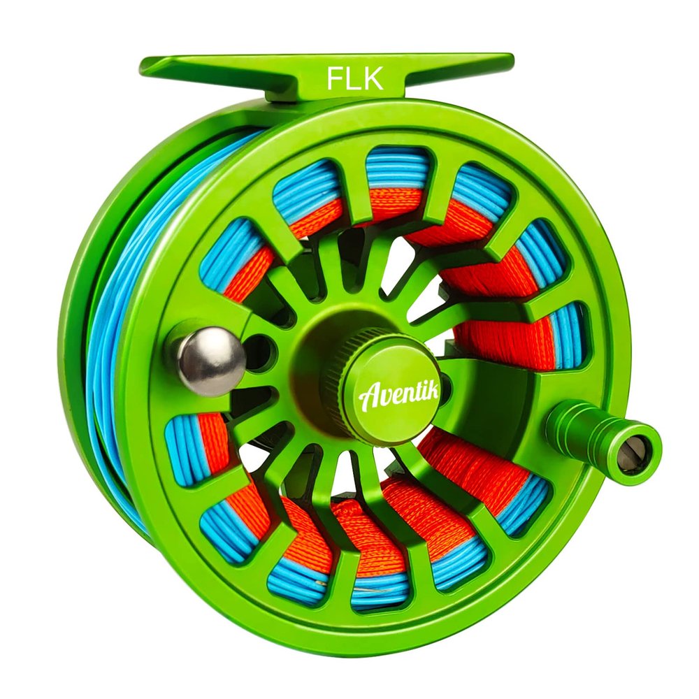 Aventik Fly Fishing Reel 3/4/5/6/7/8/9 Pre-Loaded Fly Reel with Line Combo (FLK 5/7 Kit)
