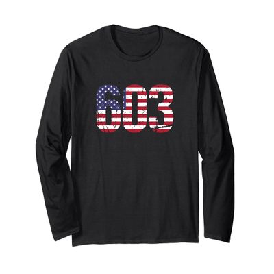 603 New Hampshire Area Code Long Sleeve T-Shirt