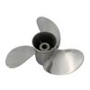 ARKDOZA Boat Propeller 8.5x8.5 Fit for Mercury Tohatsu Outboard 8hp 9.9hp 9.8hp Stainless Steel Prop SS 12 Tooth Prop RH OEM NO: 48-897618A10 8.5x8.5 view 1