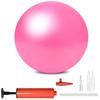 BAIMAN Mini Pilates Exercise Yoga Ball, 6 Inch Small Inflatable Exercise Yoga Ball,Core Training and Physical Therapy Equipment, with Pump(Pink,6 Inch)
