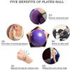 BAIMAN Mini Pilates Exercise Yoga Ball, 6 Inch Small Inflatable Exercise Yoga Ball,Core Training and Physical Therapy Equipment, with Pump(Pink,6 Inch) view 4