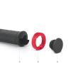 ACEVER Bike Handlebar Grips with Double Locks for Road Bikes, BMX, Mountain, Beach Cruiser, MTB, Scooter and Foldable Bikes, Ergonomic Comfortable Non-Slip Soft Rubber Hand Grips (Red) view 4