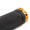 ACEVER Bike Handlebar Grips with Double Locks for Road Bikes, BMX, Mountain, Beach Cruiser, MTB, Scooter and Foldable Bikes, Ergonomic Comfortable Non-Slip Soft Rubber Hand Grips (Golden)