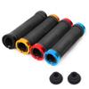 ACEVER Bike Handlebar Grips with Double Locks for Road Bikes, BMX, Mountain, Beach Cruiser, MTB, Scooter and Foldable Bikes, Ergonomic Comfortable Non-Slip Soft Rubber Hand Grips (Golden) view 2