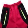 Qudang Children's Waterproof Snow Pants Ski Snowboard Hiking Trousers Softshell Fleece Warm Winter Windproof Insulated Pants Red view 3
