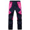 Qudang Children's Waterproof Snow Pants Ski Snowboard Hiking Trousers Softshell Fleece Warm Winter Windproof Insulated Pants Hot Pink view 1