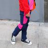 Qudang Children's Waterproof Snow Pants Ski Snowboard Hiking Trousers Softshell Fleece Warm Winter Windproof Insulated Pants Hot Pink view 3