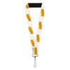 Buckle-Down Seinfeld Lanyard, Seinfeld Spotlight Logo White, Elastic view 1