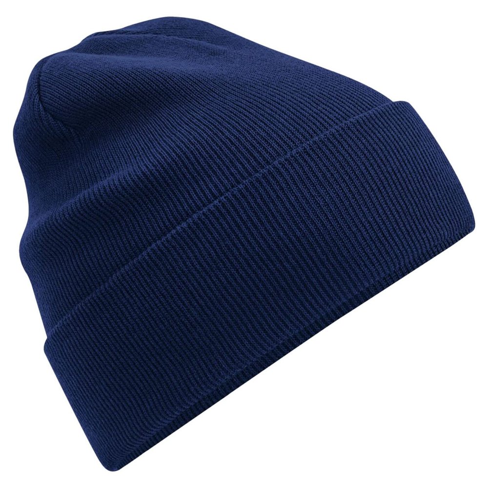 Beechfield B45N Organic Cotton Original Cuffed Beanie, Oxford Navy, S-XL