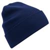Beechfield B45N Organic Cotton Original Cuffed Beanie, Oxford Navy, S-XL view 1