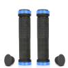 ACEVER Bike Handlebar Grips with Double Locks for Road Bikes, BMX, Mountain, Beach Cruiser, MTB, Scooter and Foldable Bikes, Ergonomic Comfortable Non-Slip Soft Rubber Hand Grips (Blue) view 2