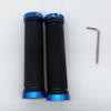 ACEVER Bike Handlebar Grips with Double Locks for Road Bikes, BMX, Mountain, Beach Cruiser, MTB, Scooter and Foldable Bikes, Ergonomic Comfortable Non-Slip Soft Rubber Hand Grips (Blue) view 3