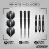RED DRAGON Razor Edge Extreme 24 Gram Professional Tungsten Darts Set with Flights and Stems view 2