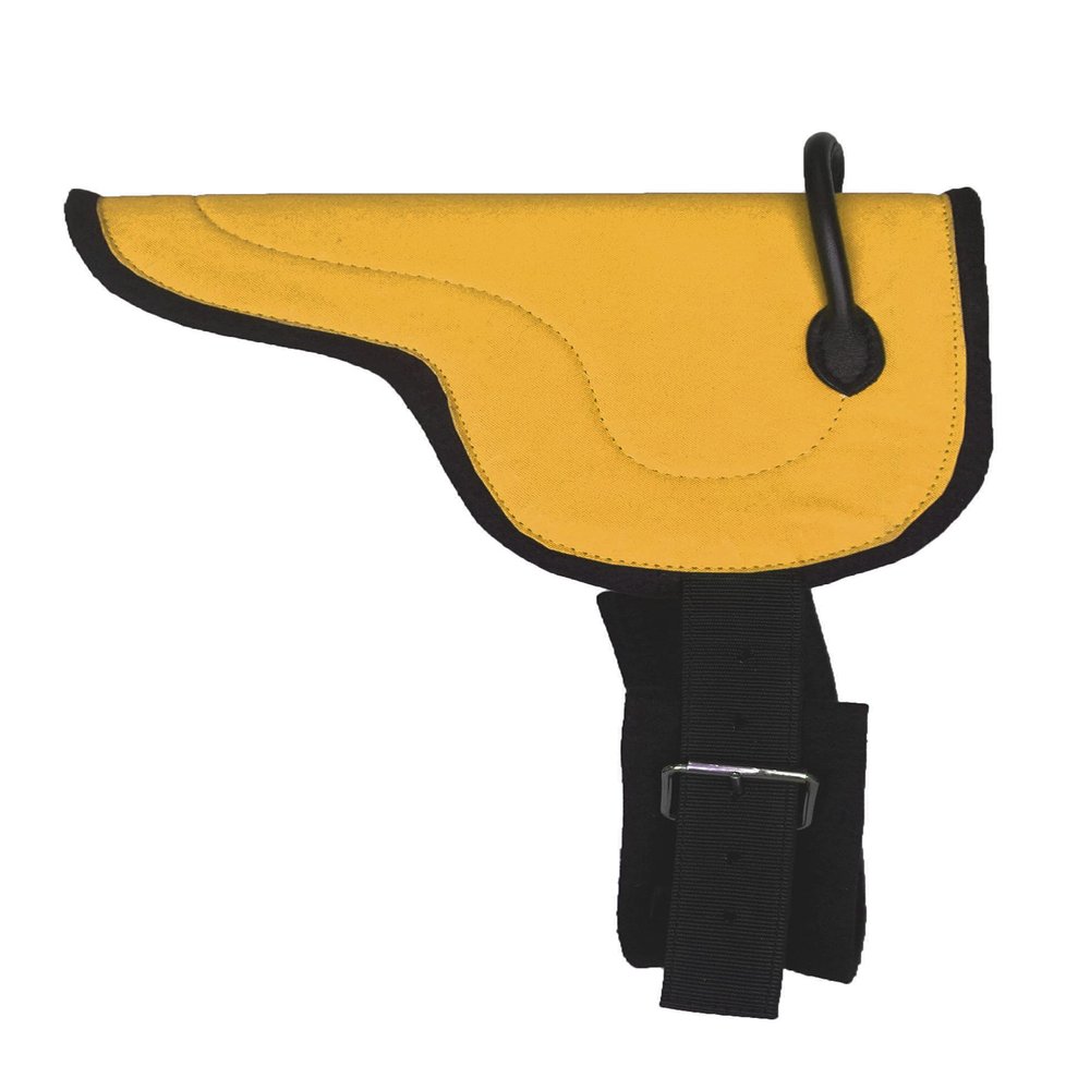 Equitem Miniature Bareback Pad with Black Felt Bottom and 20" Girth (Yellow)