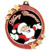 Crown Awards Santa Claus Red Glitter Award Medals, 2.5" Gold Shooting Star Merry Christmas Trophies, 1 Pack Prime view 2