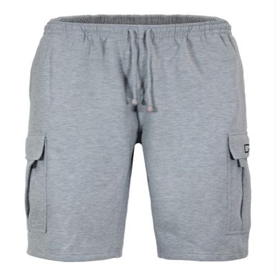 VICTORIOUS Men's Heavyweight Fleece Cargo Shorts VS76 - Grey - Large