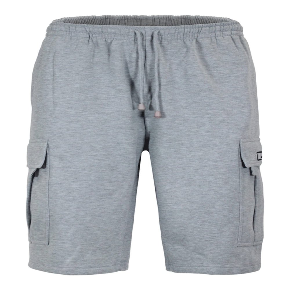 VICTORIOUS Men's Heavyweight Fleece Cargo Shorts VS76 - Grey - Large