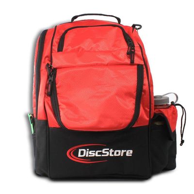 Disc Store Wanderer Disc Golf Backpack Bag - Frisbee Golf Bag, Bags For Disc Golf Discs & Disc Golf Accessories - Padded Disc Golf Bag For Frisbee Golf Disc For Travel, Disk Golf Backpack (Red)