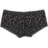 hanky panky Cross Dyed Leopard Boyshort (7J1201P),XS,Black/Praline - Black/Praline,XS view 3