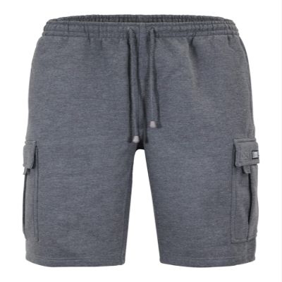 VICTORIOUS Men's Heavyweight Fleece Cargo Shorts VS76 - Charcoal - X-Large