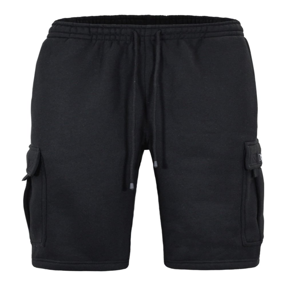 VICTORIOUS Men's Heavyweight Fleece Cargo Shorts VS76 - Black - Large