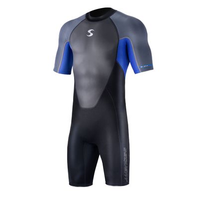 Synergy Men's Sequent Shorty Multisport Wetsuit (X-Small, Black/Blue)
