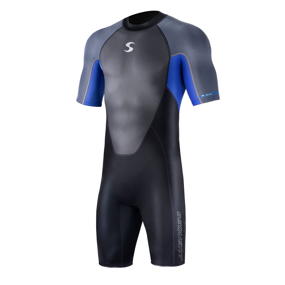 Synergy Men's Sequent Shorty Multisport Wetsuit (X-Small, Black/Blue)