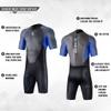 Synergy Men's Sequent Shorty Multisport Wetsuit (X-Small, Black/Blue) view 3