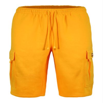 VICTORIOUS Men's Heavyweight Fleece Cargo Shorts VS76 - Neon Yellow - Large