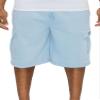 VICTORIOUS Men's Heavyweight Fleece Cargo Shorts VS76 - Sky - 2X-Large view 2