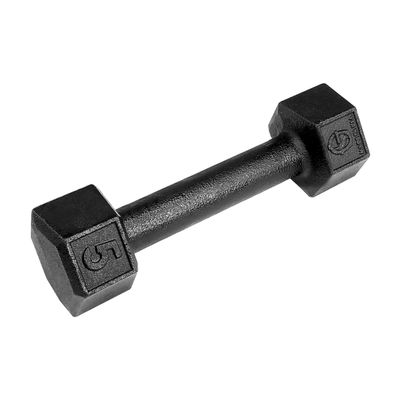 5lb Single Cast Iron Dumbbell