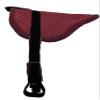 Equitem Pony Size Quilted Bareback Pad with Fuzzy Fleece Bottom and 27" Girth (Burgundy) view 2