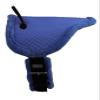 Equitem Miniature Quilted Bareback Pad with Fuzzy Fleece Bottom and 20" Girth (Royal Blue) view 1