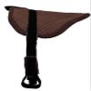 Equitem Pony Size Quilted Bareback Pad with Fuzzy Fleece Bottom and 27" Girth (Brown) view 2