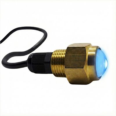 MARINE CITY Brass Drain LED Light Underwater Durable & Corrosion-Resistant, Easy Installation, for Marines, Boats, Yachts, Pool Lights
