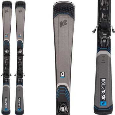 K2 Disruption 76 Alliance Skis w/ERP 10 Compact Quikclik Bindings Womens Sz 163cm