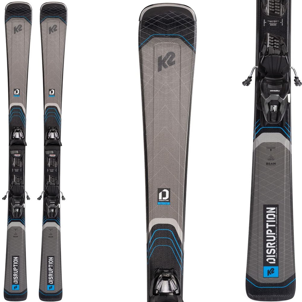 K2 Disruption 76 Alliance Skis w/ERP 10 Compact Quikclik Bindings Womens Sz 163cm