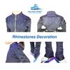 Skating Spirit Figure Skating Outfit Clothes Build-in Butt Hip Pads (Youth) Rhinestones Thermal Ice Skating Jacket Pants (Large) view 3