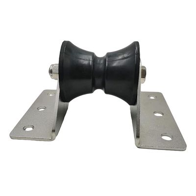 MARINE CITY Black Environmental Friendly Bow Roller Large Platform for Bow Anchor Roller Holder Replacement Bow Roller for Marines Boats Yachts Kayaks