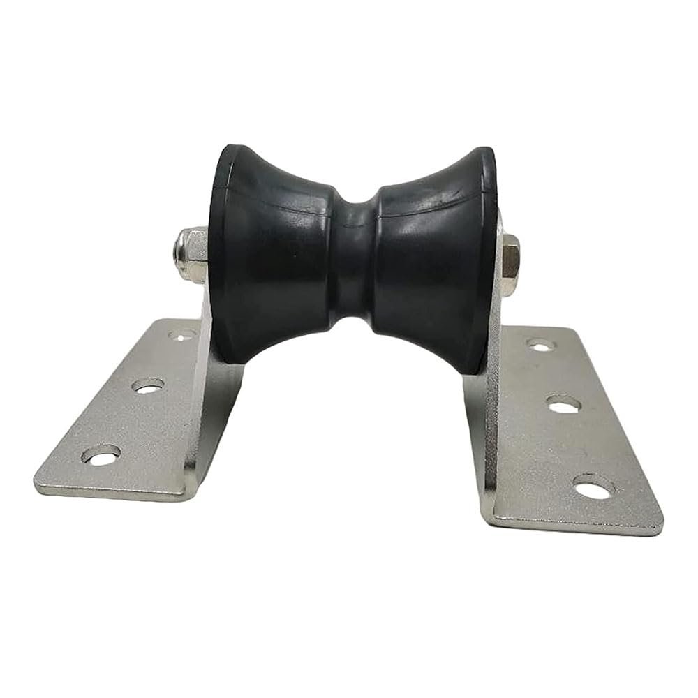 MARINE CITY Black Environmental Friendly Bow Roller Large Platform for Bow Anchor Roller Holder Replacement Bow Roller for Marines Boats Yachts Kayaks